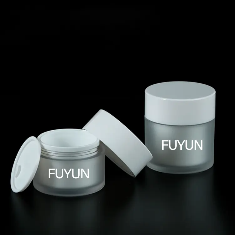 30 g 50 g Plastik PS Gesichtscreme Behälter Mini-Probe-Glas Kosmatische Augencreme-Glas