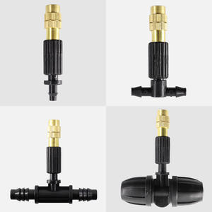 Boquilla de microaspersión de 0,8 mm con puerto de 110 grados de ángulo ajustable, de plástico y cobre, para riego de jardín - Product Image 4