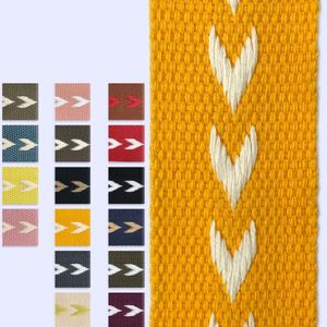 Custom logo Vintage Style Multicolor Woven Polyester Jacquard <b>Webbing</b> Fashionable Coated for Bag - Product Image 6