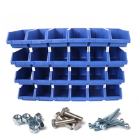 Pièces de rechange de pièces de rechange, outil mural et à boulon, rangement en plastique pour entrepôt empilables pour garage, vente en gros, pièces