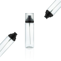 Flacon pulvérisateur à pompe PET 80-120 ml pour hydratation du visage, brume fine, avec emballage personnalisé
