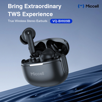 Écouteurs sans fil miniatures Miccell OEM TWS, écouteurs intra-auriculaires pour le sport et les jeux, son stéréo HD, suppression du bruit