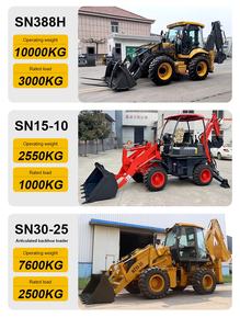 SHANNENG EURO5 YUCHAI Dieselmotor 10 Tonnen Betriebs last 3 Tonnen Nennlast Voll hydraulisches System Radlader Bagger lader - Product Image 6