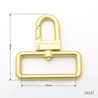 Accessoires de quincaillerie pour sacs de qualité supérieure, fermoir à mousqueton pivotant en alliage de zinc doré mat de luxe, fermoir à homard en métal personnalisé pour sacs