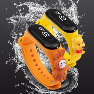 <span class=keywords><strong>Orologio</strong></span> Digitale LED per Bambini con Touchscreen, Cinturino in Silicone di Alta Qualità, Adatto alla Pelle dei Bambini, Design Sportivo Cartoon - Product Image 2