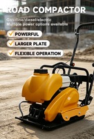 Compacteur à plaque vibrante Contractor Choice Wide 53x46cm pour la réparation des routes municipales