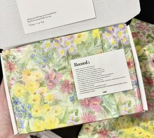 17g <b>Colorful</b> Oil Painting Flower <b>Tissue</b> <b>Paper</b> Packaging Clothing Gift Packaging <b>Paper</b> Decoration Packaging <b>Paper</b> Customizable - Product Image 1