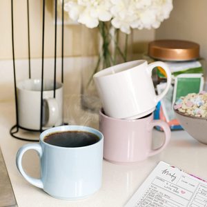 Mug à café en céramique couleur unie avec cadre en fer, logo personnalisable, impression sérigraphique pour cadeaux promotionnels - Product Image 2