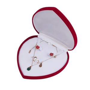 Custom Luxury Velvet Earring Necklace <strong>Jewellery</strong> Packaging Box <strong>Accessories</strong> - Product Image 3