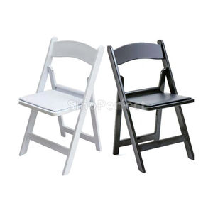 Garden Wedding Event White Wimbledon <b>Chairs</b> Resin Outdoor <b>Folding</b> <b>Chair</b> Plastic Resin White <b>Folding</b> <b>Chairs</b> for Events - Product Image 5
