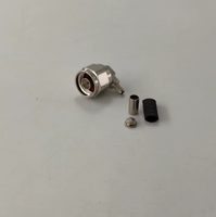 Connecteur coaxial mâle à angle droit étanche de type N 50 ohms pour câble RG58