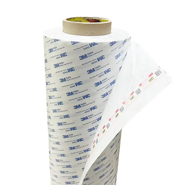 Custom Non-Woven Double-Sided Tape 3M 9448A 50m Length Double Coated Acrylic Adhesion tape Roll