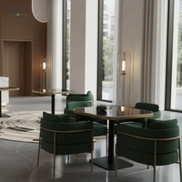Table à manger octogonale sur piédestal - Mobilier de salle à manger moderne et luxueux pour hôtel et appartement
