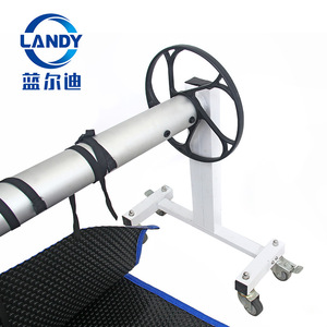 รถเข็นม้วนผ้าคลุมสระว่ายน้ำ Landy ทำจากอลูมิเนียมอัลลอย รับน้ำหนักได้ 60 กก. ปรับความยาวได้ เหมาะสำหรับสระว่ายน้ำในบ้านพักตากอากาศส่วนตัว - Product Image 3