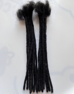 Vente en gros 100% cheveux humains fait à la main doux Afro crépus couleur noire 0.4cm de largeur Extension Dreadlock Locs en vrac Crochet Dreadlock - Product Image 6