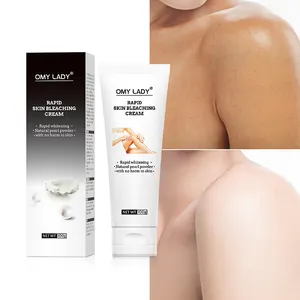 Oem decolorante viso lozione corpo sbiancante forte etichetta privata sbiancamento della pelle crema giorno perla adulti GMP combinazione