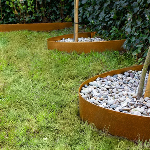Corten Steel Metal Landscape <b>Edging</b> Flexible Lawn Border Strip for Outdoor Yard Pathway Decoration - Product Image 3
