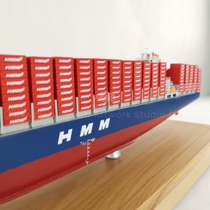 O.A.S Tùy Chỉnh 65Cm Container Tàu Mô Hình Nhà Máy Hậu Cần Hiện Nay Đánh Bóng Maple Kỹ Thuật Đẹp Hàng Hóa Tàu Mô Hình - Product Image 3