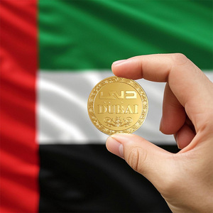 Monedas de Metal con emblema del Día Nacional DE LOS Emiratos Árabes Unidos personalizadas rápidamente con retrato de Jeque, medallas conmemorativas de recuerdo para símbolo Cultural - Product Image 5