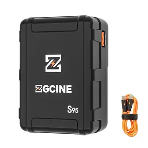 ZGCINE ZG S95 V крепление батареи V-Lock литиевая батарея Карманный аккумулятор Power Bank для DSLR камеры видео фонари смартфоны ноутбуки