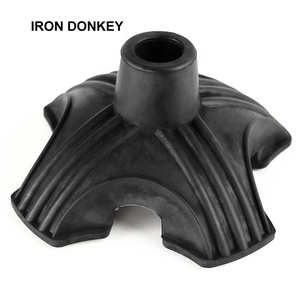 IRONDONKEY Caminar al aire libre Aleación <span class=keywords><strong>de</strong></span> aluminio Montañismo Stick Accesorios Cubierta <span class=keywords><strong>de</strong></span> cabeza <span class=keywords><strong>de</strong></span> goma Adecuado para caminos <span class=keywords><strong>de</strong></span> barro y arena - Product Image 1