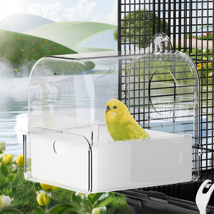 Nuovo Arrivo All'Ingrosso: Vasca per Uccelli in Plastica Trasparente di Alta Qualità, Antigoccia, Appendibile, Adatta per Piccoli Uccelli Domestici - Product Image 2