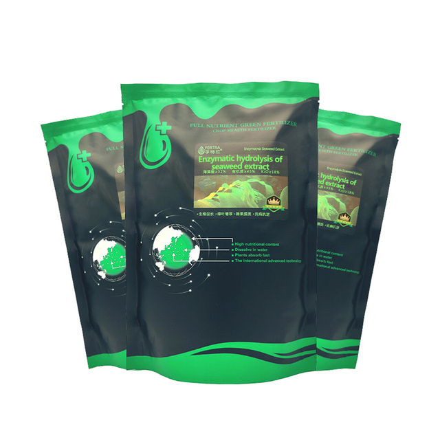 Extensive Use Humic Acid Flushing Use Water Souble Fertilizer Black Tablet Powder Enzymatic Hydrolysis Seaweed Extract