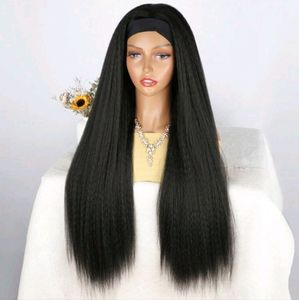 Ready to Ship <strong>Headband</strong> Human Hair <strong>Wig</strong> for Black Kinky Wave Women, Easy to Wear <strong>Wig</strong> with Black <strong>Headband</strong> <strong>Wigs</strong> - Product Image 2