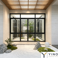 Fenêtre à auvent en aluminium de style américain à ouverture vers l'extérieur avec double vitrage
