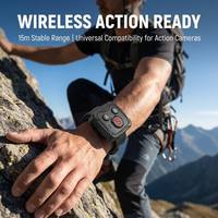 Télécommande sans fil pour caméra d'action compatible - Étanche, en ABS, couleurs personnalisables