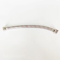 Tuyau de robinet tressé avec couvercle en PVC avec filigrane Acs Ce avec certificat tuyau flexible en acier inoxydable tressé
