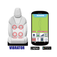 Nouveau dispositif de vibration à 8 moteurs avec télécommande électrique pour contrôle APP 2.4G pour module de massage de siège de voiture 12V/24V Auto
