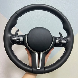 Volante de Cuero para Auto <span class=keywords><strong>BMW</strong></span> F30 F10 F15 F36 F20 F22 F25 F32 M3 M5 E46 E60 E70 E90 E91 M Sports, Disponible en Stock - Product Image 1