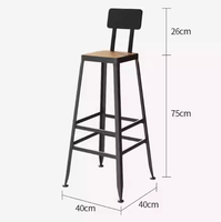 Tables et chaises de bar de restaurant à cadre en bois personnalisable Nouveau style pour les repas Fast Food Hot Pot-pour la cantine