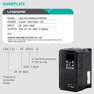2026 New 99% MPPT <b>Solar</b> <b>Pump</b> 380V 1.5kW Frequency Converter VFD for Agricultural Irrigation & Farm Water Supply LNC133-4T0015G/4 - Product Image 4