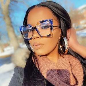 Gafas de Sol Transparentes Vintage para Mujer, Monturas de Gafas Cuadradas Transparentes, Montura Óptica para Mujer - Product Image 4