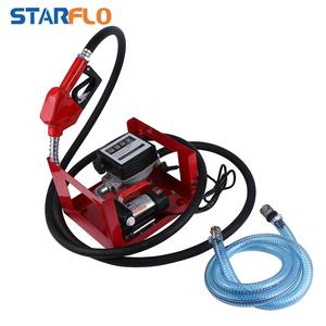 Насос STARFLO 40 л/мин, 220 В, электрический, портативный, для перекачки дизельного топлива и масла, с расходомером и шлангом - Product Image 1