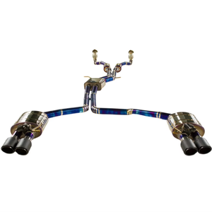 Tuyau d'échappement de haute qualité pour <span class=keywords><strong>Audi</strong></span> <span class=keywords><strong>A6</strong></span> 3.0T, système d'échappement en titane, modification du son de la voiture sport - Product Image 1