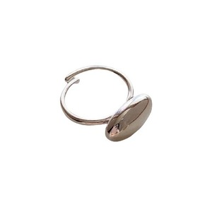 S925 Sterling Silver Geometric Oval <b>Open</b> <b>Ring</b> For Women Everyday Wear - Product Image 5