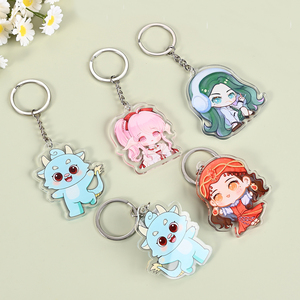 <span class=keywords><strong>Porte</strong></span>-<span class=keywords><strong>clés</strong></span> en acrylique personnalisé, imprimé, irisé, découpé au laser, double face, holographique, mignon, <span class=keywords><strong>kawaii</strong></span>, dessin animé, par le fabricant - Product Image 5