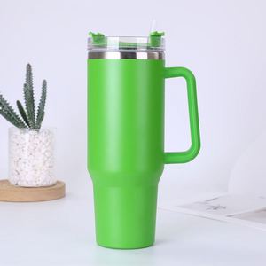 Gobelet de voyage isotherme H1.0 pour voiture, 40 oz, double paroi sous vide, avec couvercle et paille, antidérapant, logo personnalisé ODM - Product Image 4