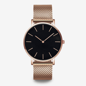 <span class=keywords><strong>Montre</strong></span>-bracelet Allston pour femme en acier inoxydable, design minimaliste doré, boîtier en alliage <span class=keywords><strong>de</strong></span> <span class=keywords><strong>luxe</strong></span>, bracelet en cuir, prix d'usine, soldes <span class=keywords><strong>de</strong></span> liquidation - Product Image 3