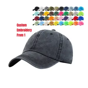 Günstige recycelte Sport kappe Sommer Outdoor Rpet Papa Hut Wasser wäsche Sport Baseball Cap