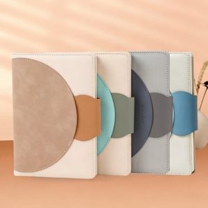 Carnet de planification A5 pour réunions de bureau, design créatif à blocs de couleur, avec boucle, idéal pour les entreprises et les étudiants - Product Image 2
