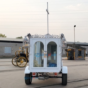 Carroza Fúnebre Eléctrica Blanca Tradicional con Caballos, Carroza Fúnebre de Cuatro Ruedas, Remolque, Venta Especial, Transporte - Product Image 4