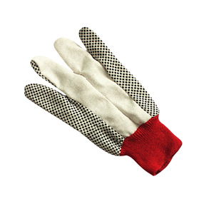 Lona algodón Pvc lunares negros trabajo seguridad empuñadura taladro algodón jardinería punteado guantes personalizados - Product Image 3