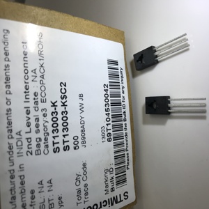 새롭고 오리지널인 ST13003-K 바이폴라 (<span class=keywords><strong>BJT</strong></span>) 파워 트랜지스터 13003 <span class=keywords><strong>NPN</strong></span> 400V 1.5A st13003 - Product Image 4