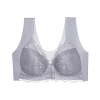 Nouveau design Soutien-gorge correcteur de posture à fermeture avant en dentelle pour femme, couvrance totale, push-up, minimiseur, grande taille, pour la lingerie en gros