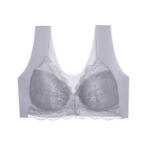 Nuevo Diseño de Sujetador Corrector de Postura con Cierre Frontal de Encaje para Mujer, Cobertura Total, Push-Up, Minimizador, Talla Grande, para Lencería al por Mayor - Product Image 3