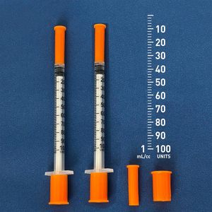 Jeringas <span class=keywords><strong>BD</strong></span> de 0.5ML 1ML/CC 30G 31G 6MM 8MM, <span class=keywords><strong>Jeringa</strong></span> de <span class=keywords><strong>Insulina</strong></span> Desechable con Tapa Naranja, Paquete de 10 para Uso Médico y Veterinario - Product Image 6